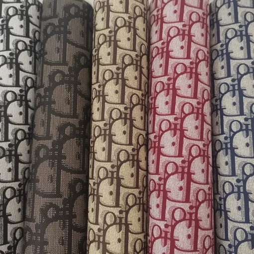 PVC LETTRES DE CUIR IMPRIMÉE DD LETTRES BEAUTUES SIÈGE DE SALLE PAPEING LES VERITEURS – Image 2